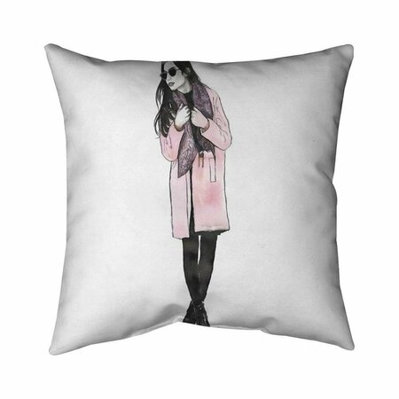 BEGIN HOME DECOR 20 x 20 in. Woman Spring Look-Double Sided Print Indoor Pillow 5541-2020-FA42